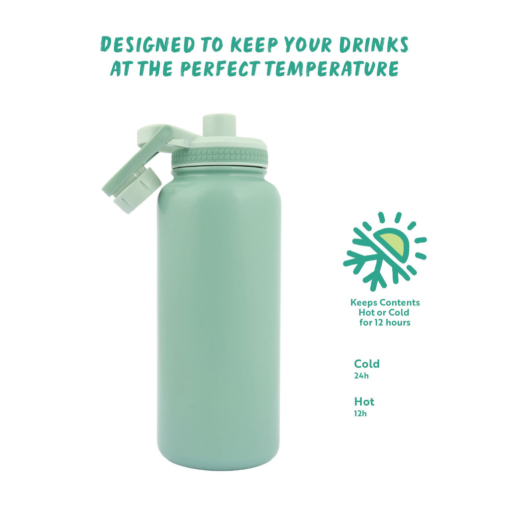 Polar Gear Insulated Water Bottle with Flip Straw - 800ml Wine