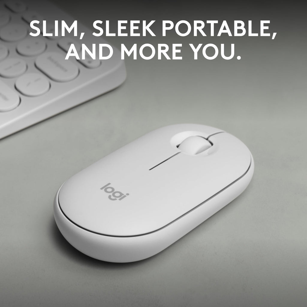 Logitech Pebble Mouse 2 M350s Slim Bluetooth Wireless Mouse