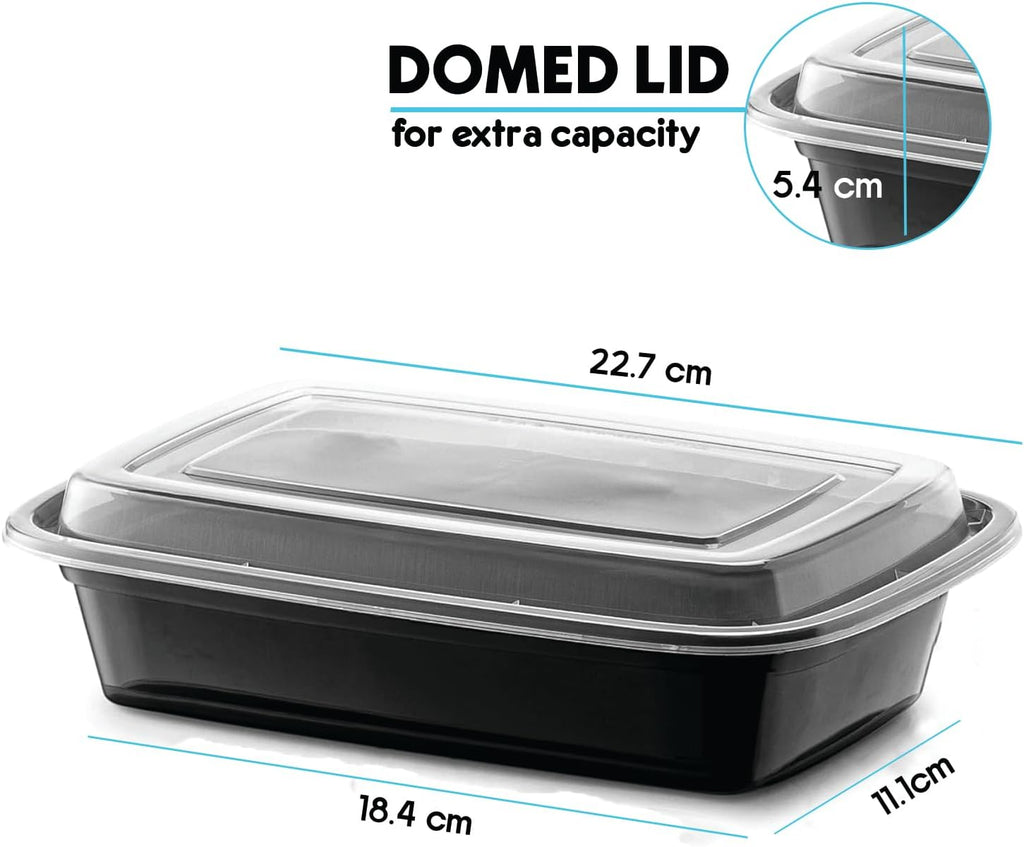 96 Pack Meal Prep Containers Reusable, BPA Free Food Prep Containers with Lids