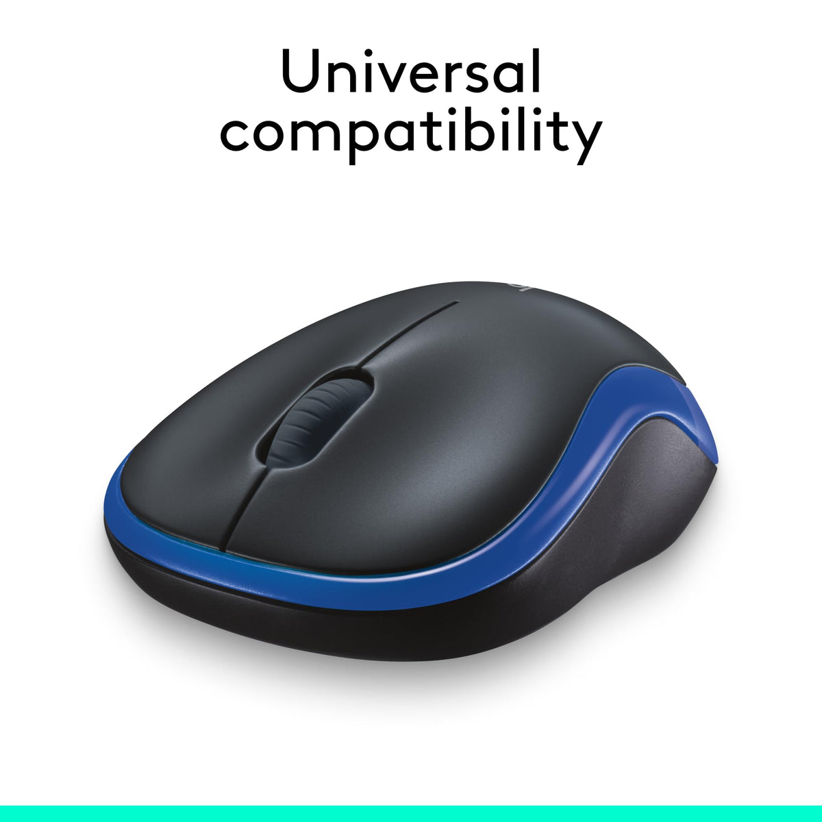 Logitech M185 Wireless Mouse, 2.4GHz with USB Mini Receiver, 12-Month Battery Life, 1000 DPI Optical Tracking, Ambidextrous, Compatible with PC, Mac, Laptop - Grey