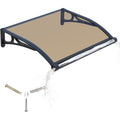 Door Canopy Awning 100x100cm Polycarbonate Aluminium UV Rain Snow Protection