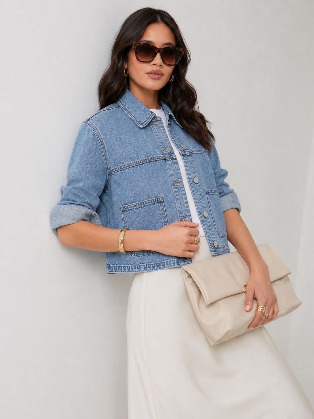 UC Ex High Street Brand Summer Denim Jackets Women, Ladies Button Up Jean Jacket