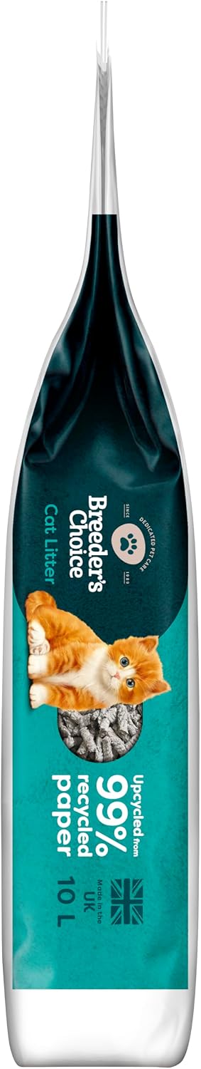 Breeder's Choice Paper Cat Litter (10L) - 99% Recycled Paper