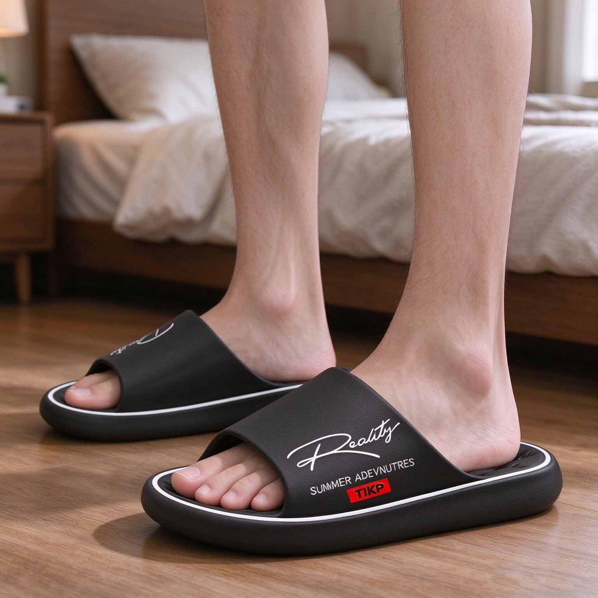 Unisex Cloud Slides Slippers for Women and Men, Non-Slip Thick Cushioned Shower Sandals, Quick Drying EVA Massage Slippers for Indoor Bathroom Outdoor Pool Beach