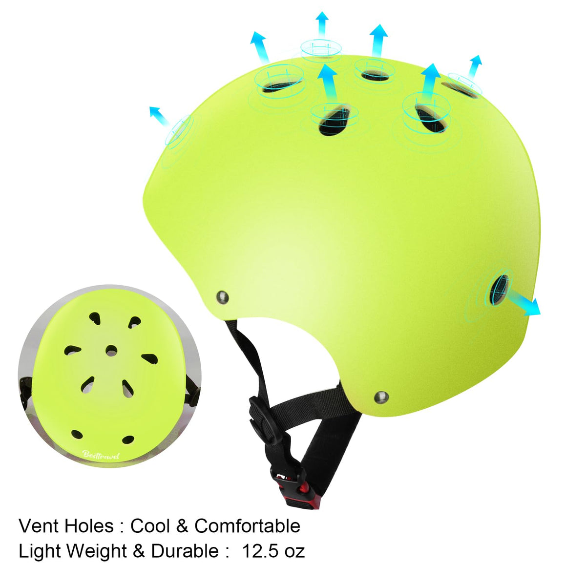 Besttravel Kids Helmet, Toddler Helmet Adjustable Toddler Bike Helmet Ages 3-8 Years Old Boys Girls Multi-Sports Safety