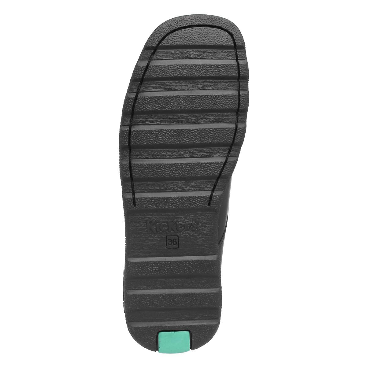 Kickers Fragma Boys Lace Up School Shoe in Black