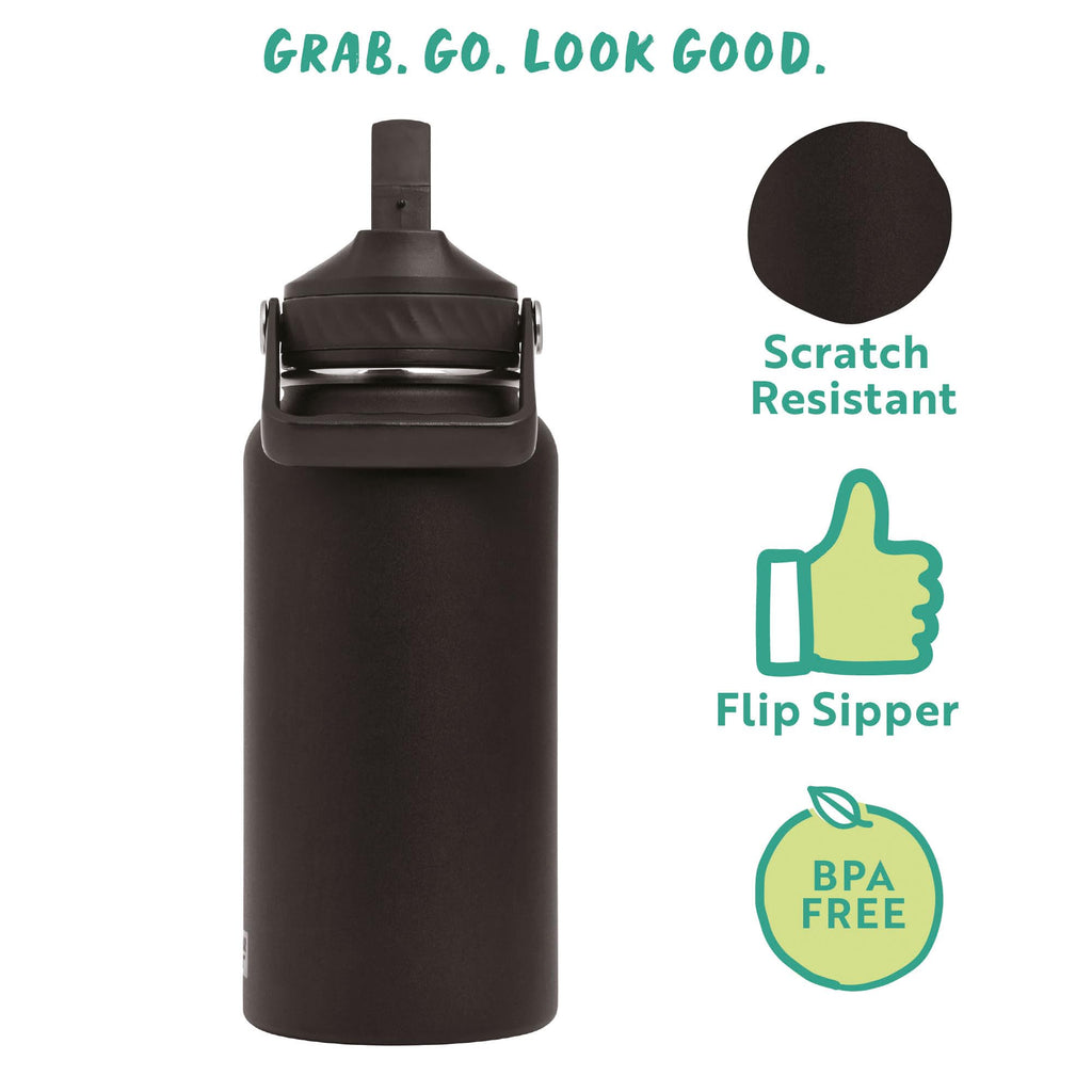 Polar Gear Insulated Water Bottle with Flip Straw - 800ml Wine