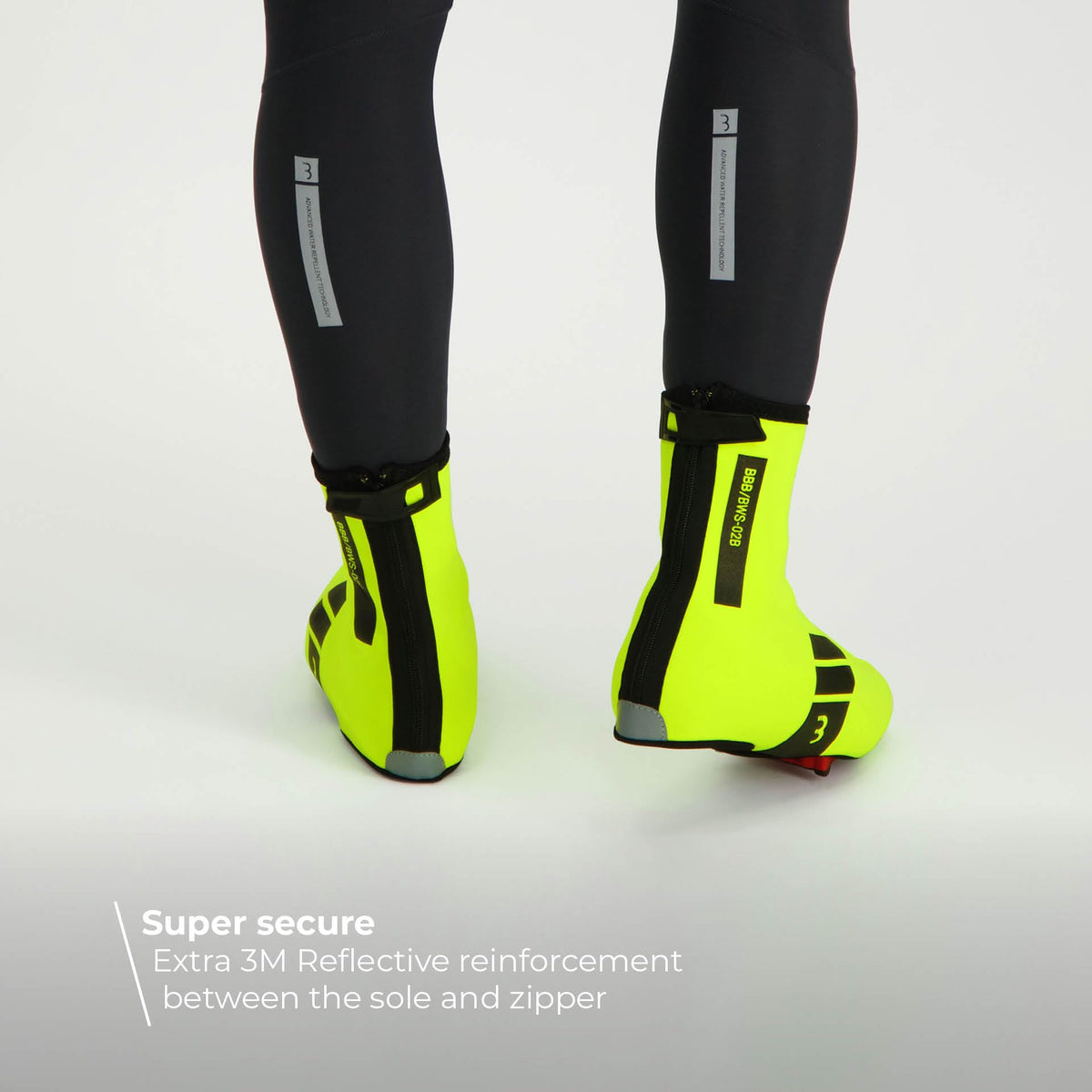 BBB Heavy Duty OSS Winter Cycle Over shoes reflective warm insulated - Black