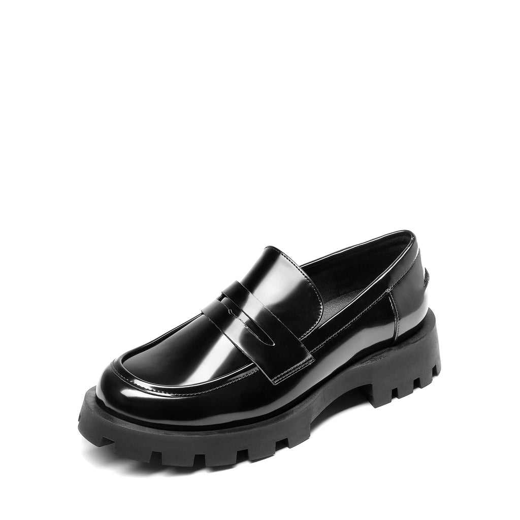 DREAM PAIRS Women's Loafers Lug Sole Slip On