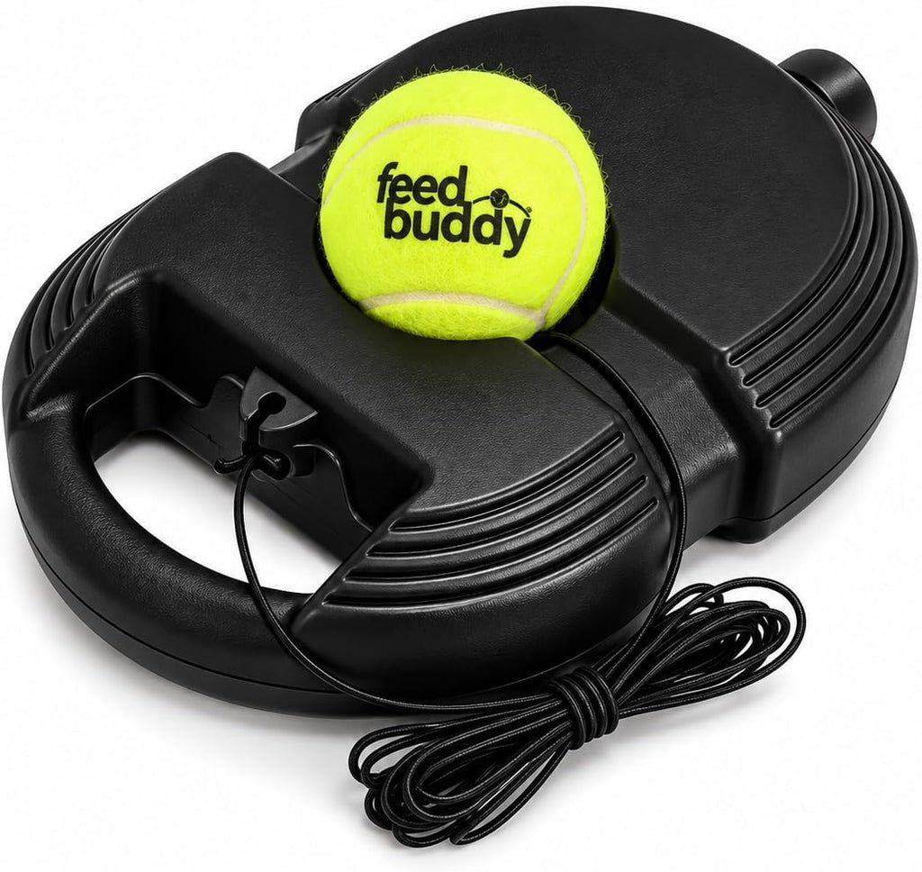 FEED BUDDY Tennis Trainer – Solo Practice Training Aid with Ball.