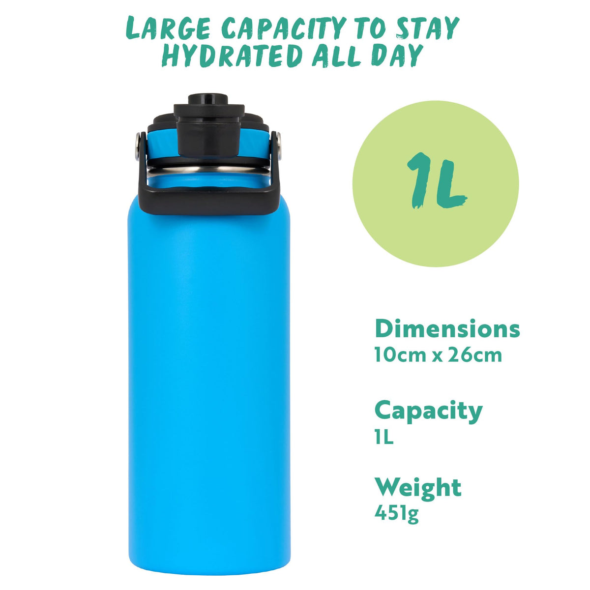 Polar Gear Insulated Water Bottle with Flip Straw - 800ml Wine