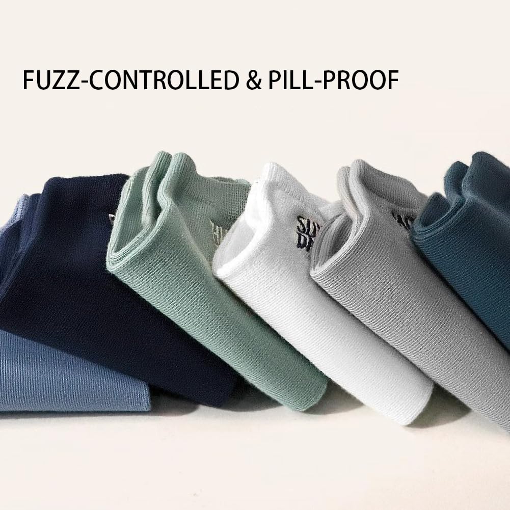 7 Pack Ankle Socks Men No Show Socks Breathable Invisible Thin Low Cut Ankle Sock Cotton Mixed Colors Letter Print Design