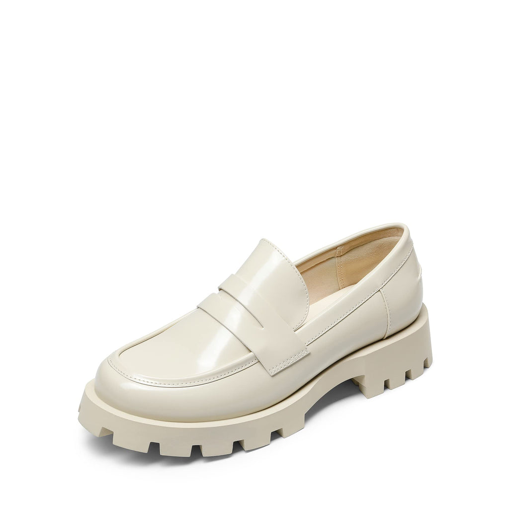 DREAM PAIRS Women's Loafers Lug Sole Slip On