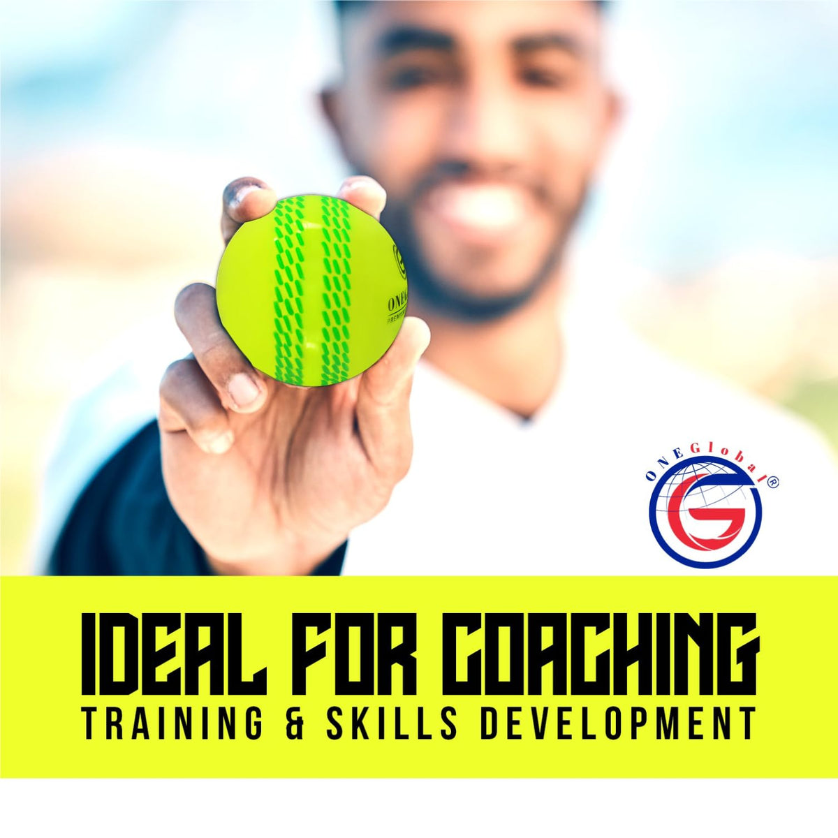 Premium Windball Soft Cricket Ball with Colour Seam | Wind Ball for Outdoor & Indoor Practice, Coaching, Garden & Beach Games