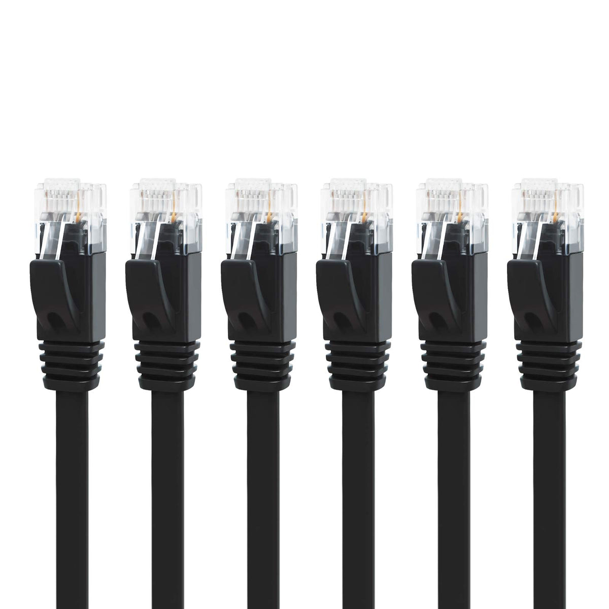 Yauhody CAT 6 Ethernet Cable 10m, Pure Copper High Speed Solid Flat CAT6