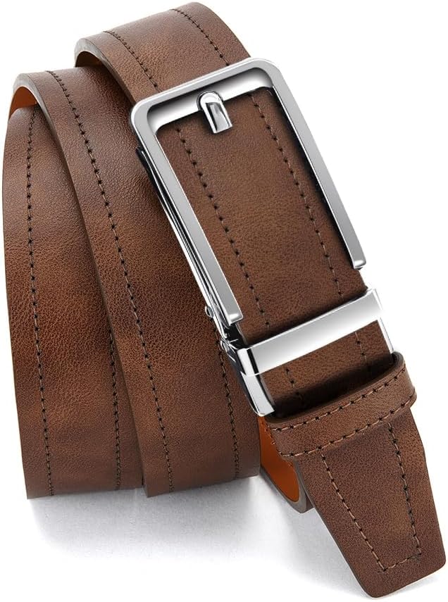 Mens Dress Belt - Ratchet Belt Leather 1 1/4" Comfort Click - Perfect Companion to Mens Dress Shoes