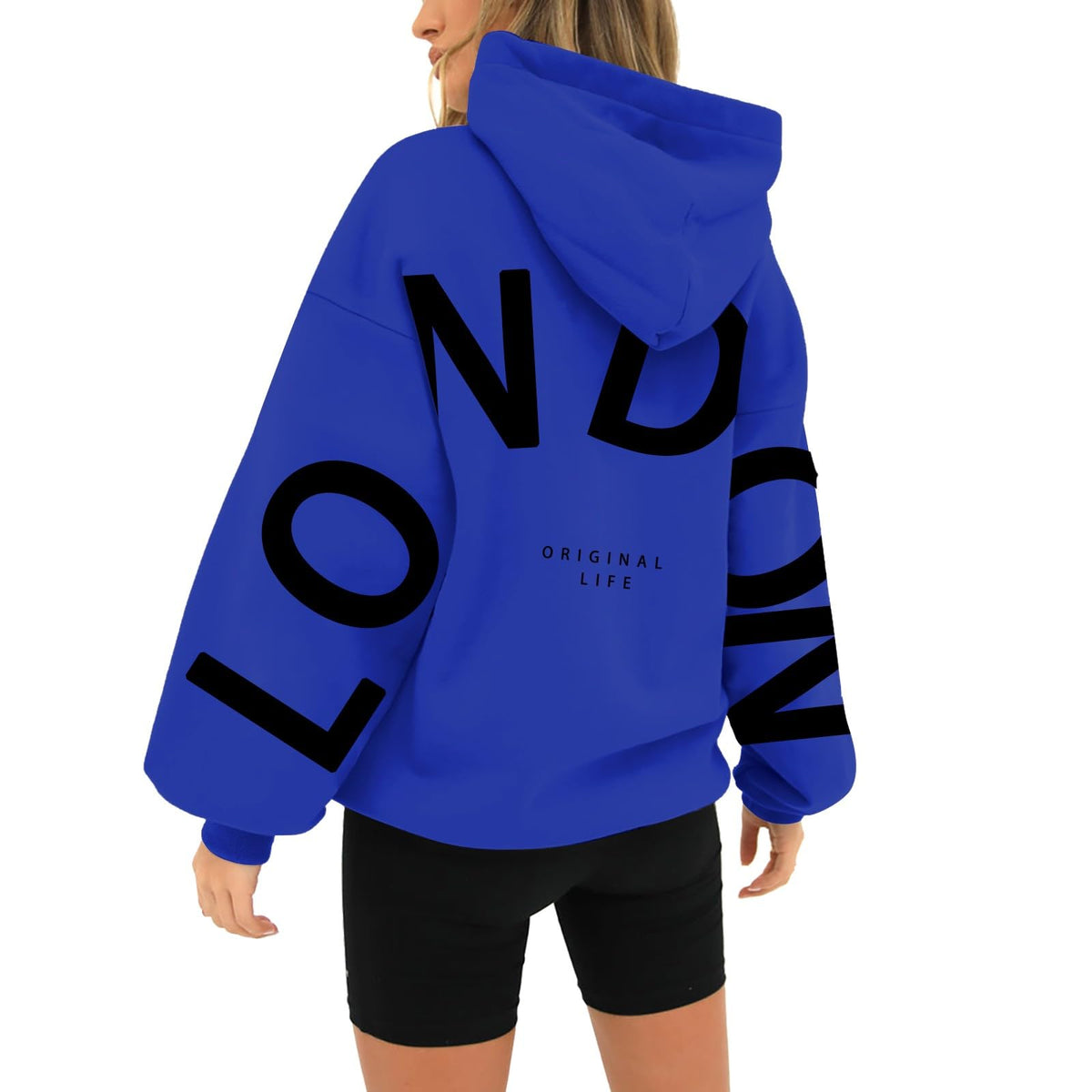 Ladies Sweatshirts And Hoodies Unisex Printed Long Sleeved Casual Loose Pocket Hoodie Plus Size Activewear Ladies Lightweight Sweatshirts Holiday Essentials for Women
