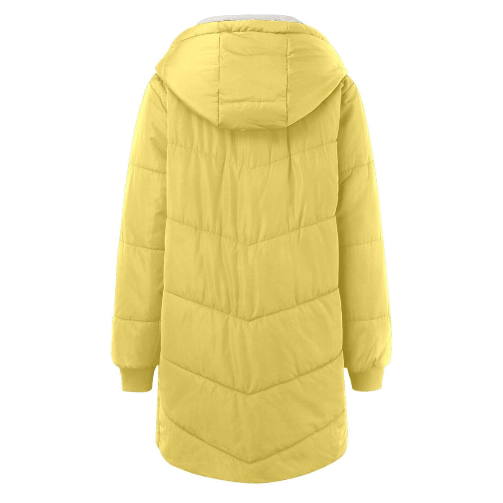 Women's Winter Puffer Jacket - Warm Padded Coat for UK Daily Wear Windproof Outer Loose Casual Fit Lightweight Padded Overcoat Cold Weather Resistant Autumn Outwear Jackets