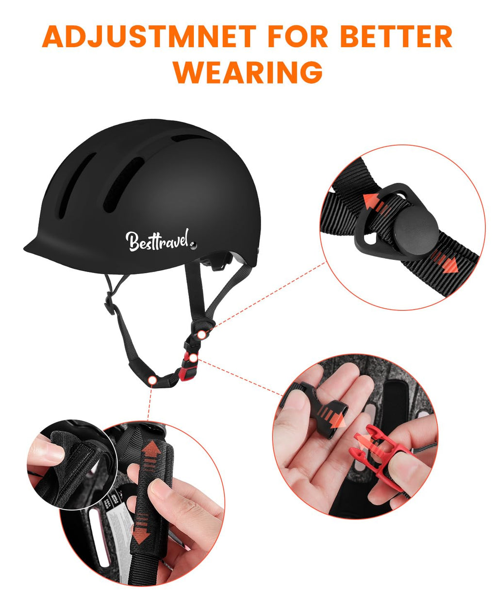 Besttravel Kids Helmet, Toddler Helmet Adjustable Toddler Bike Helmet Ages 3-8 Years Old Boys Girls Multi-Sports Safety