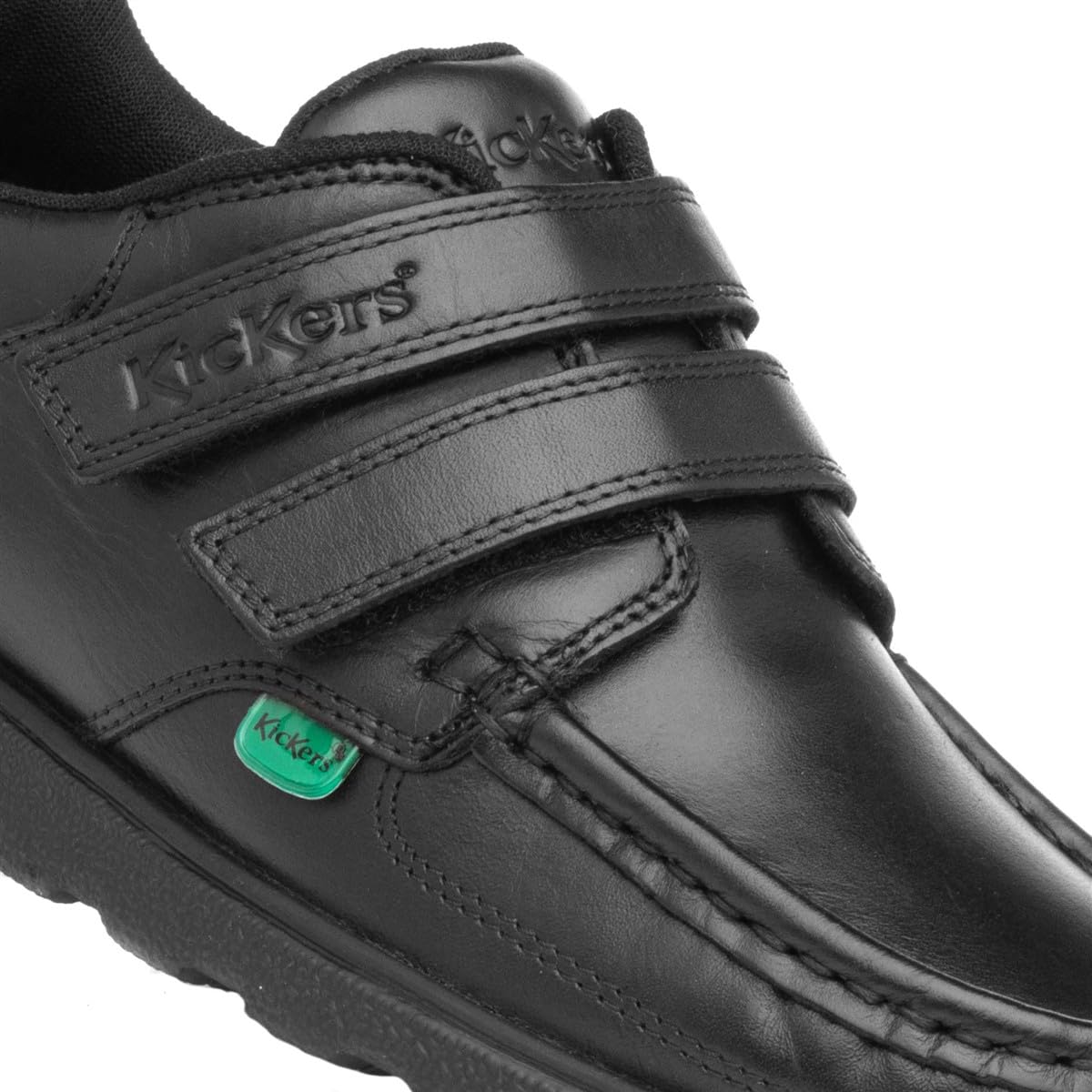 Kickers Fragma Boys Lace Up School Shoe in Black