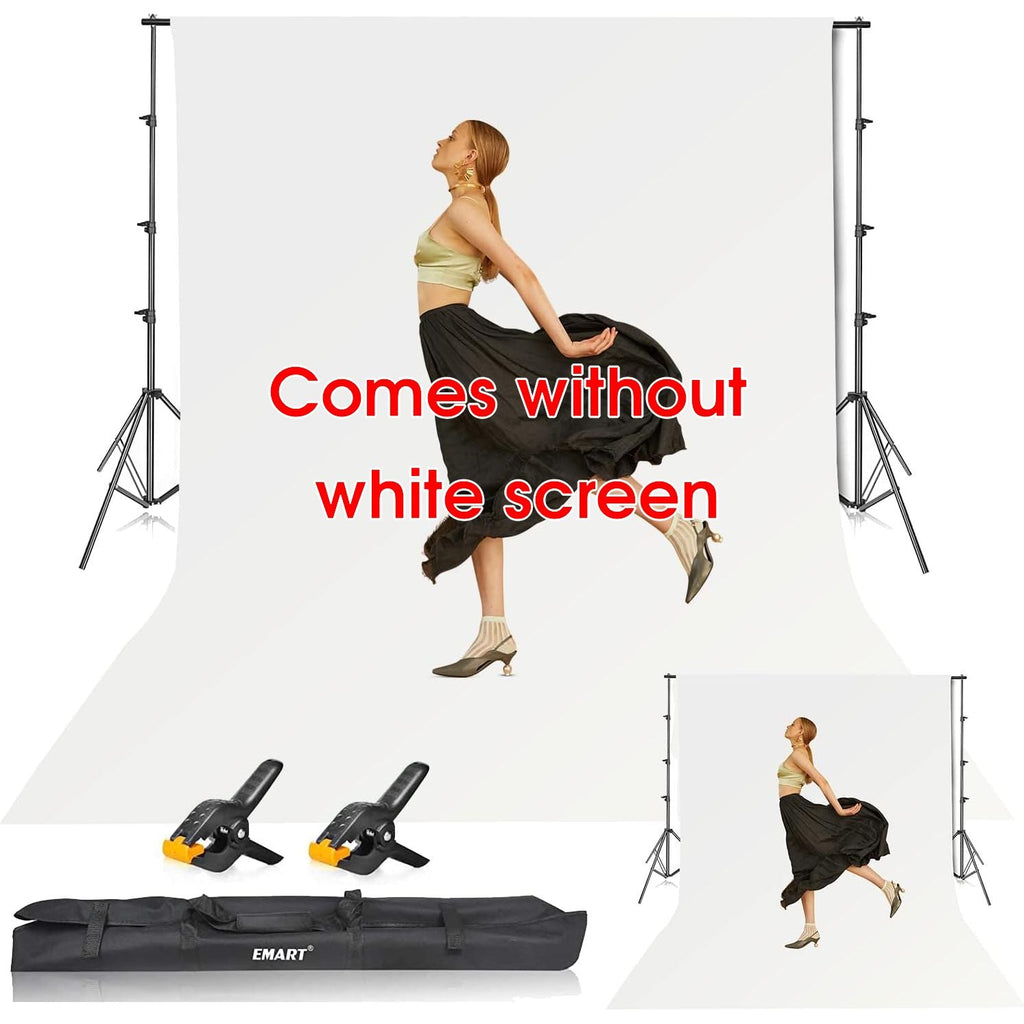 Backdrop Stand Kit 10x8.5ft Frame Only with Clamps Carry Bag Photo Studio EMART