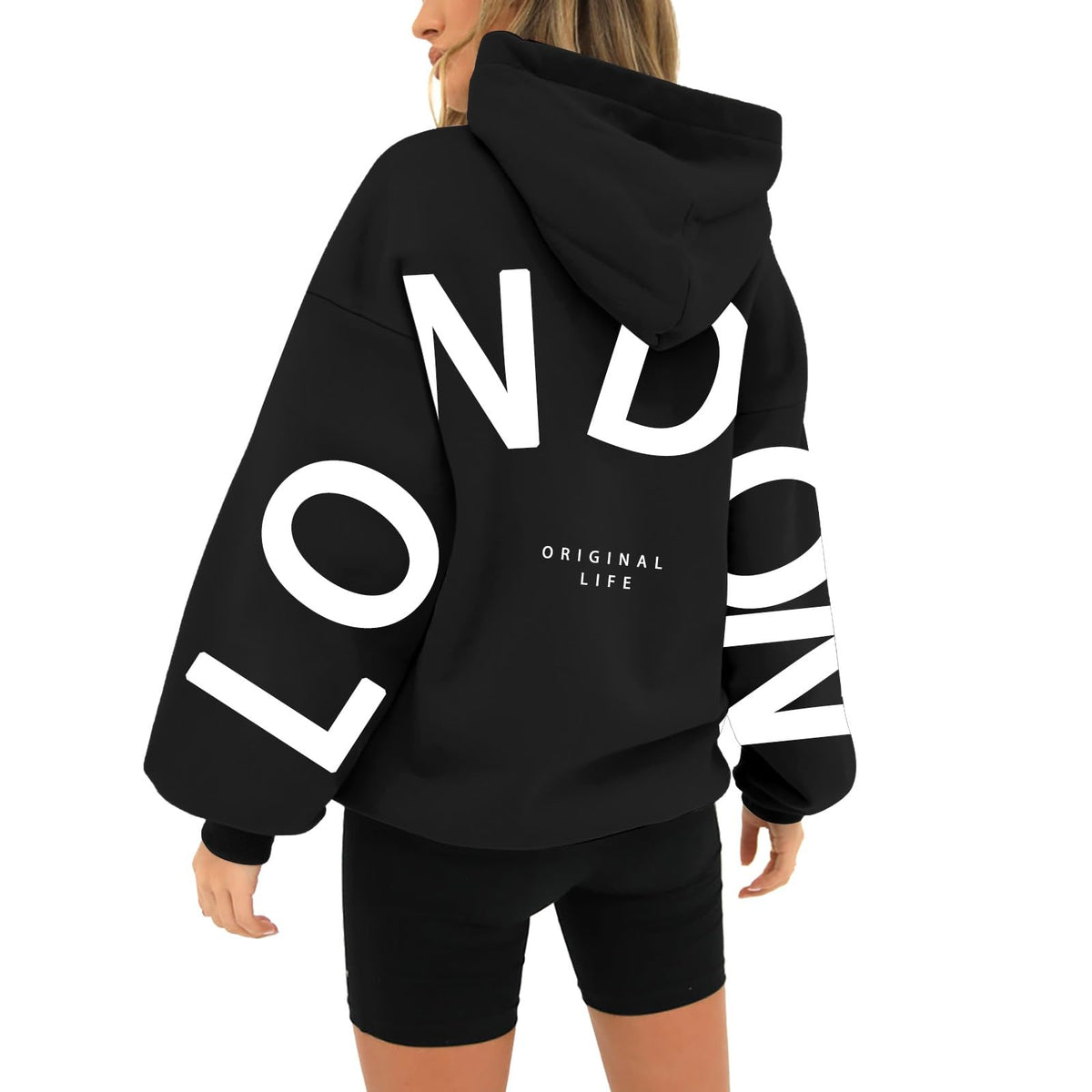 Ladies Sweatshirts And Hoodies Unisex Printed Long Sleeved Casual Loose Pocket Hoodie Plus Size Activewear Ladies Lightweight Sweatshirts Holiday Essentials for Women