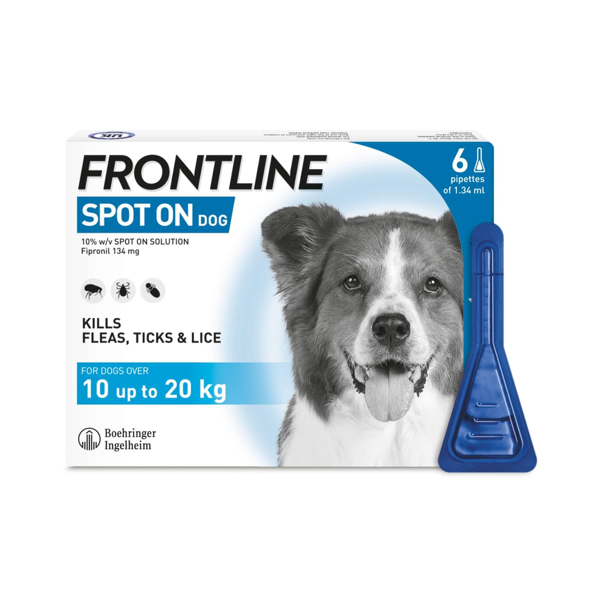 FRONTLINE Spot On Flea & Tick Treatment for Cats - 6 Pipettes
