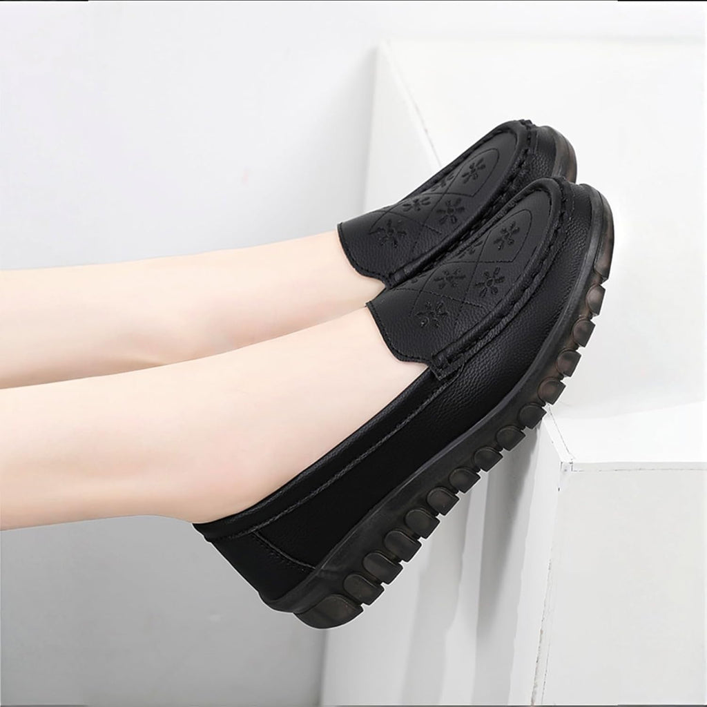 Women's Printing Glaring Cushioned Loafer Flat