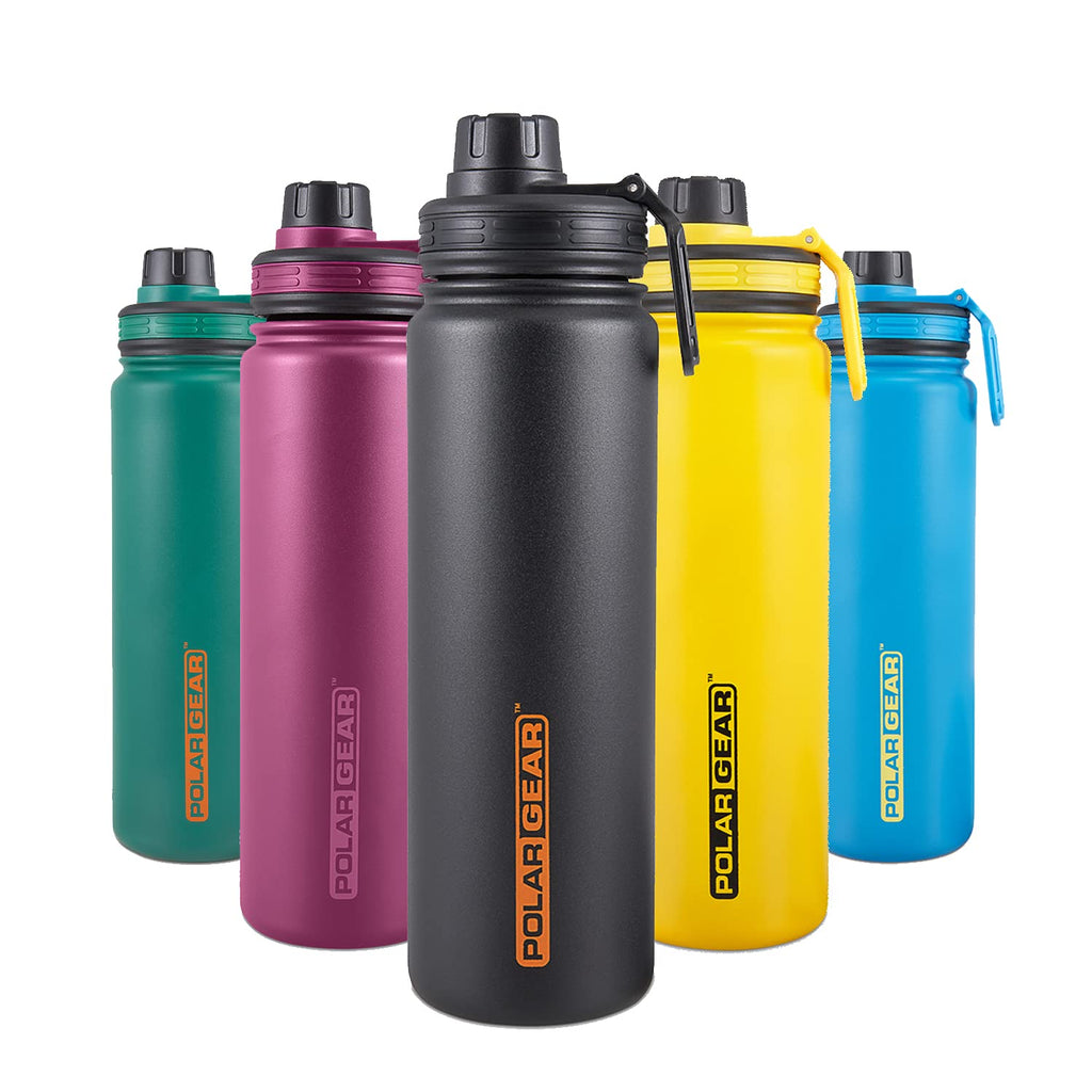 Polar Gear Insulated Water Bottle with Flip Straw - 800ml Wine