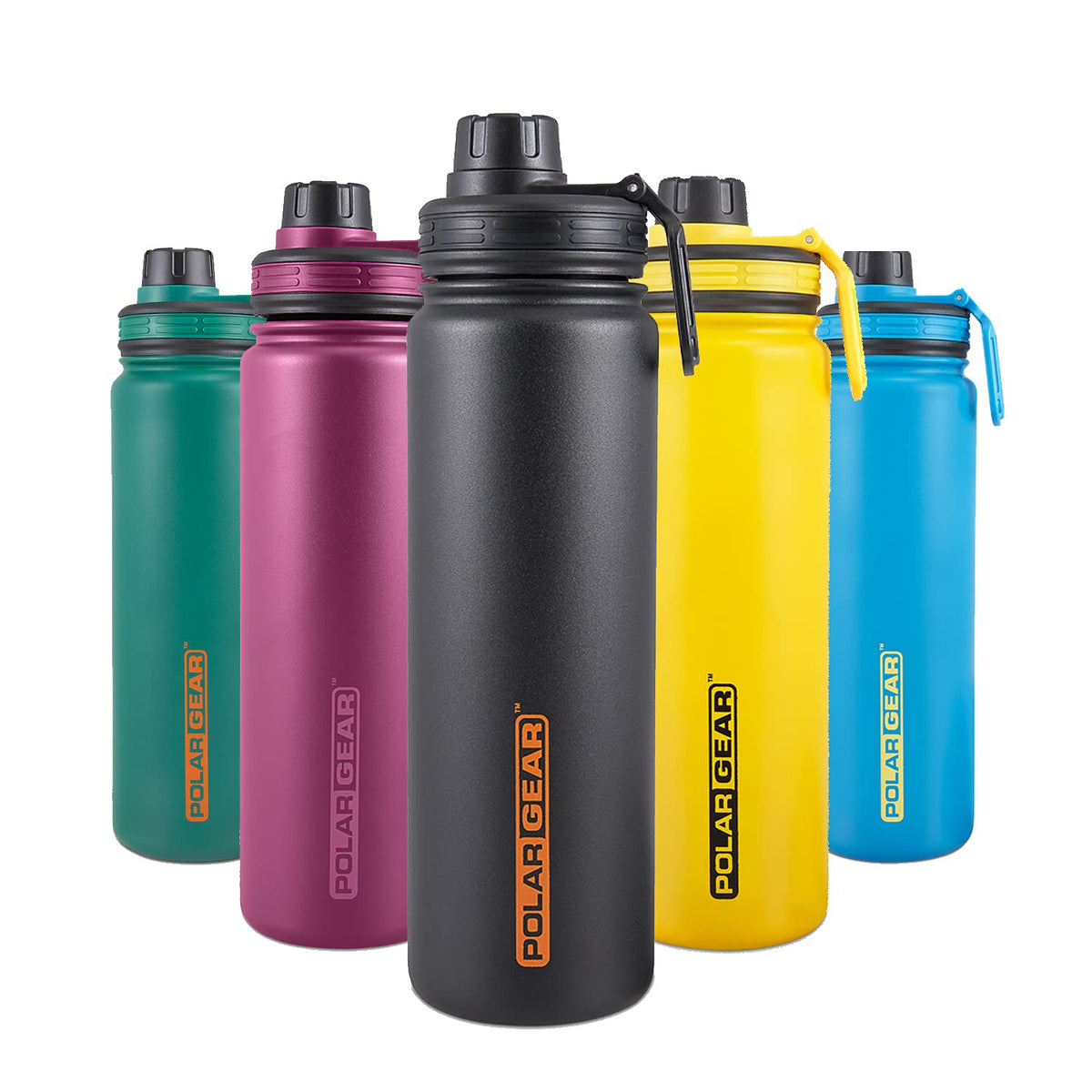 Polar Gear Insulated Water Bottle with Flip Straw - 800ml Wine