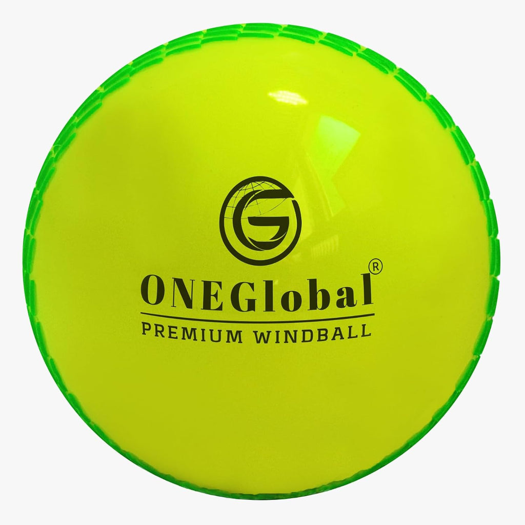 Premium Windball Soft Cricket Ball with Colour Seam | Wind Ball for Outdoor & Indoor Practice, Coaching, Garden & Beach Games