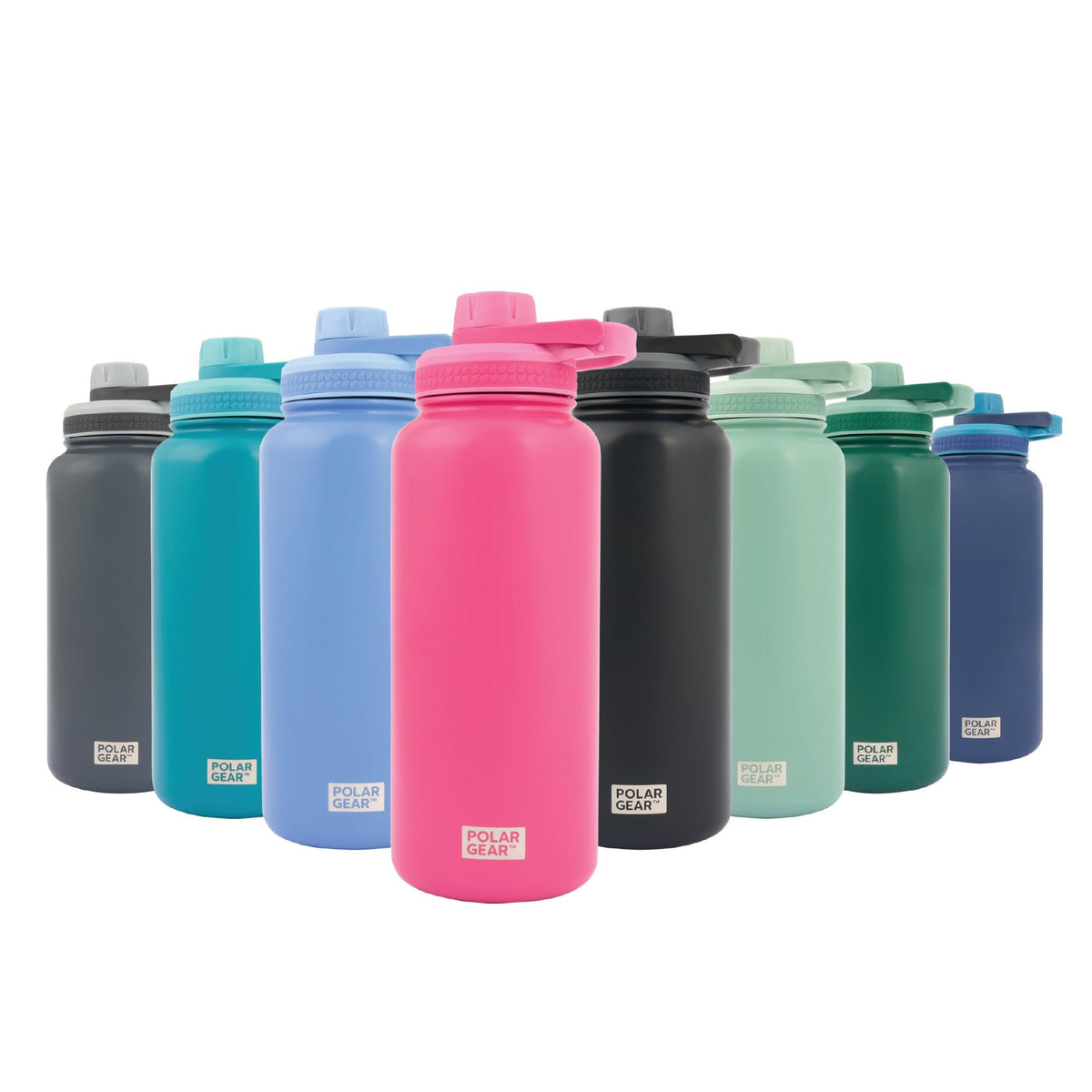 Polar Gear Insulated Water Bottle with Flip Straw - 800ml Wine