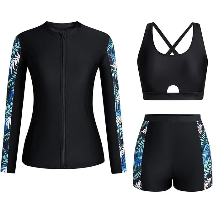 3-Piece Swimwear Women’s Set Sun Protection Size L Adjustable