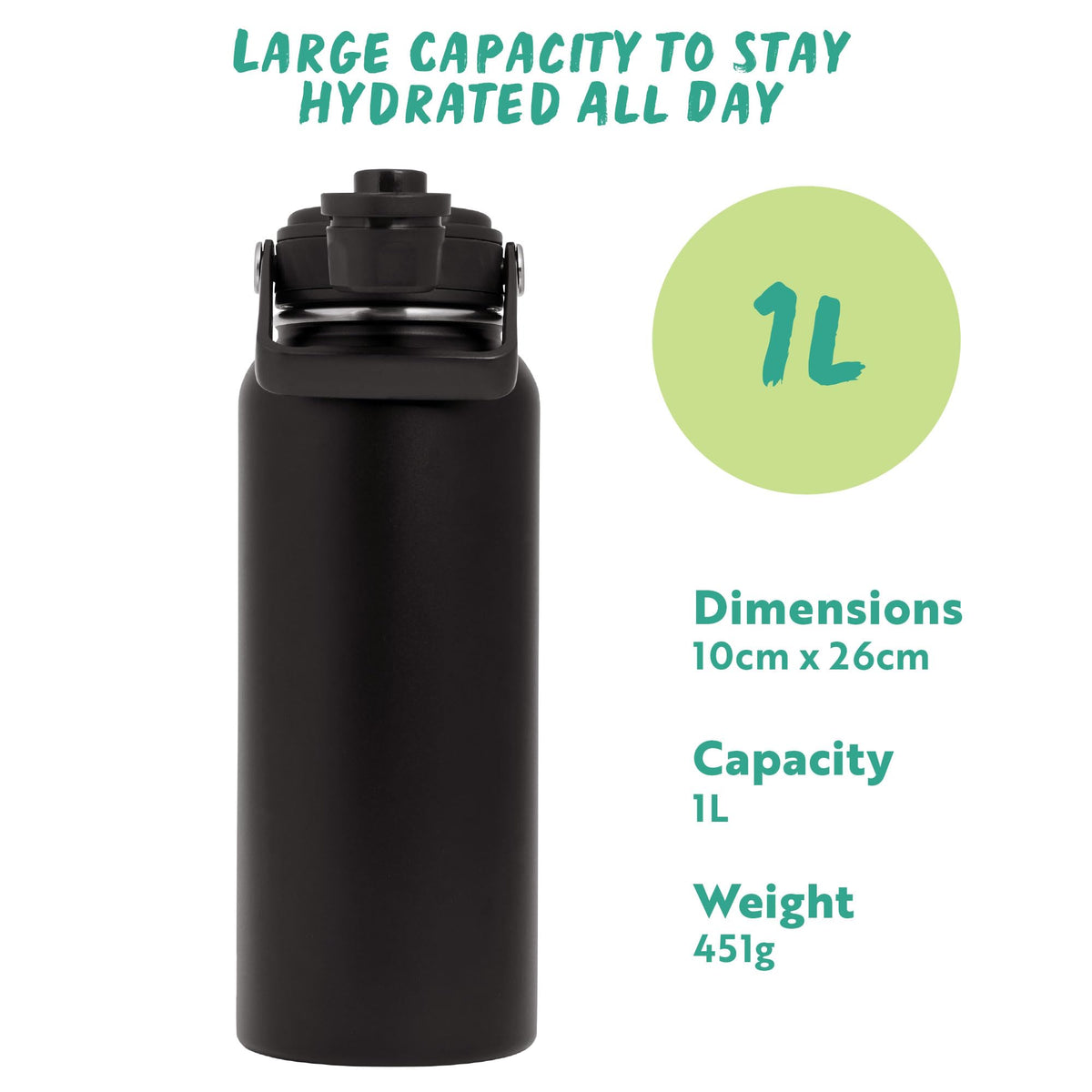 Polar Gear Insulated Water Bottle with Flip Straw - 800ml Wine