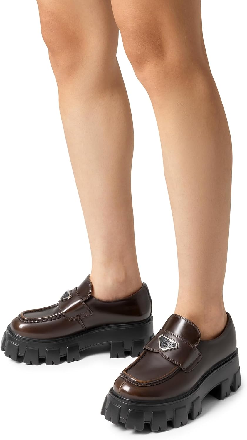 DREAM PAIRS Women's Chunky Loafers Platform Outfit Shoes