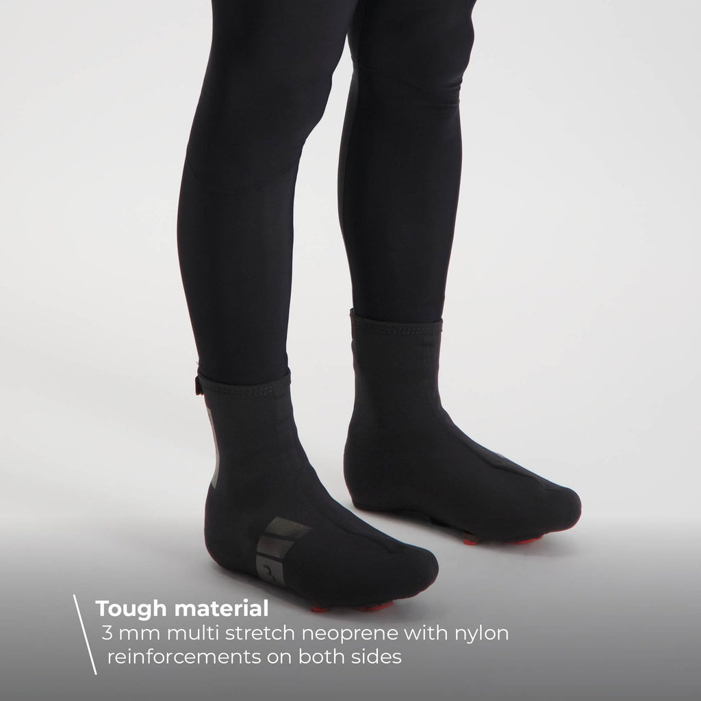 BBB Heavy Duty OSS Winter Cycle Over shoes reflective warm insulated - Black