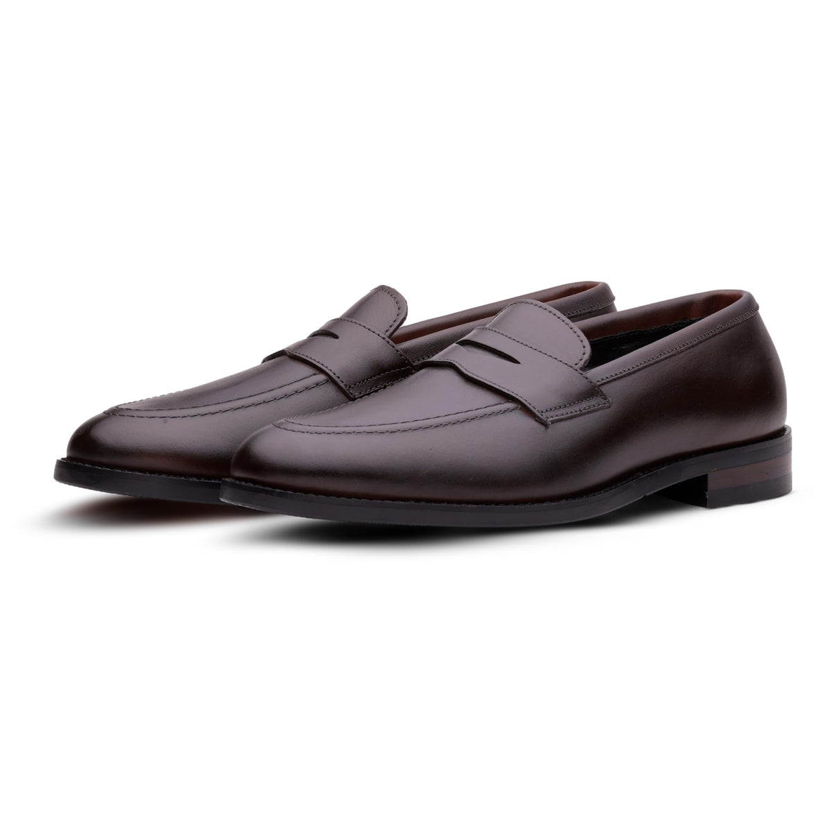 QUIVE London Ventor Men's Leather Penny Loafers