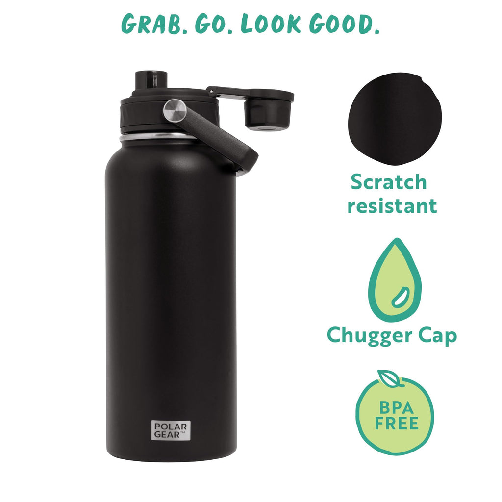 Polar Gear Insulated Water Bottle with Flip Straw - 800ml Wine