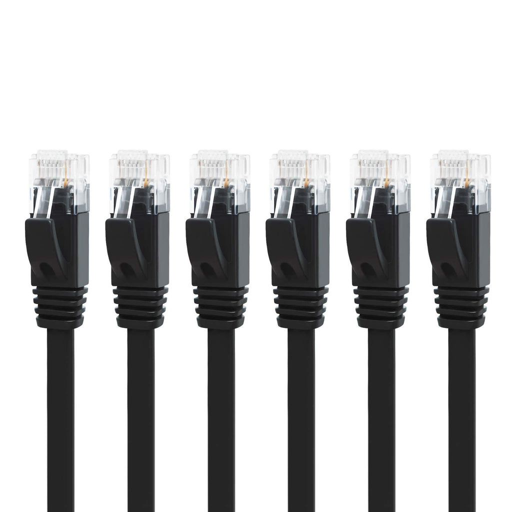 Yauhody CAT 6 Ethernet Cable 10m, Pure Copper High Speed Solid Flat CAT6