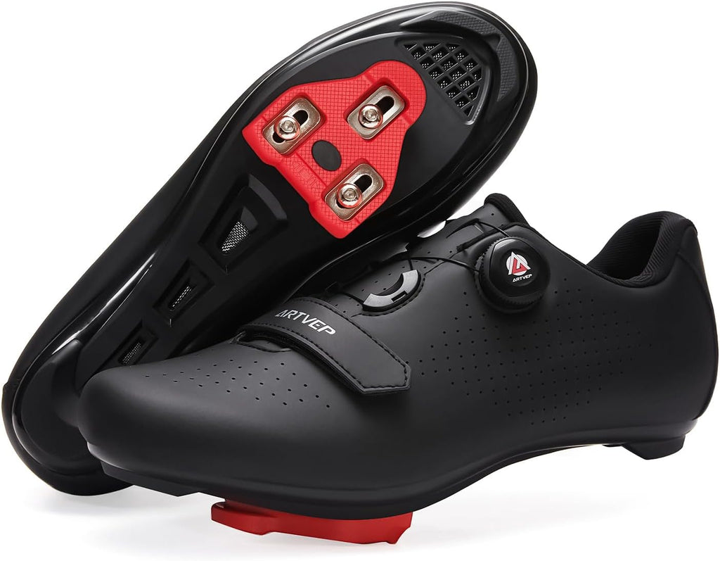 Women's Cycling Shoes for Men Road Bike Shoes Compatible with SPD and Delta Pedal Block Peloton Breathable Bicycle Shoes