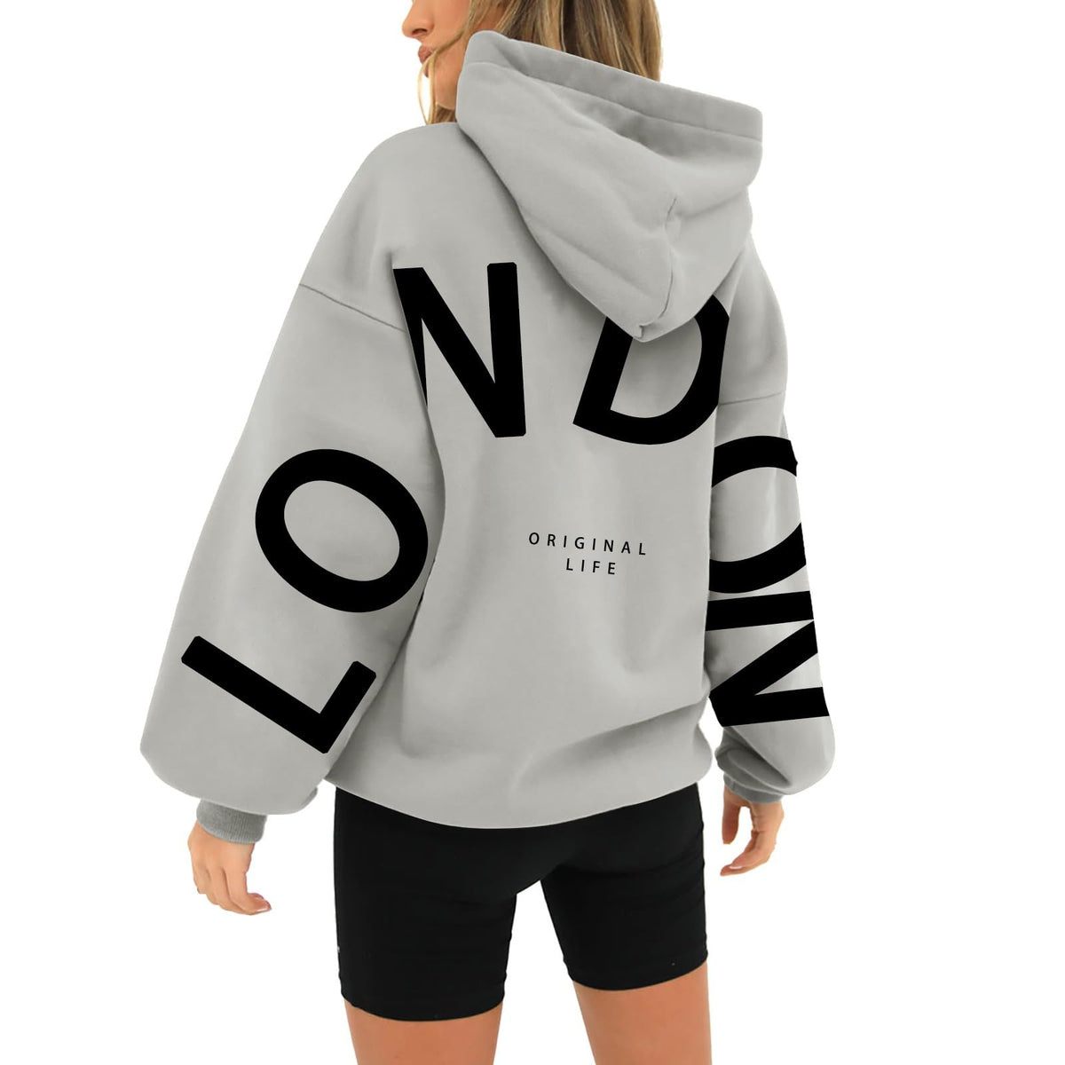 Ladies Sweatshirts And Hoodies Unisex Printed Long Sleeved Casual Loose Pocket Hoodie Plus Size Activewear Ladies Lightweight Sweatshirts Holiday Essentials for Women
