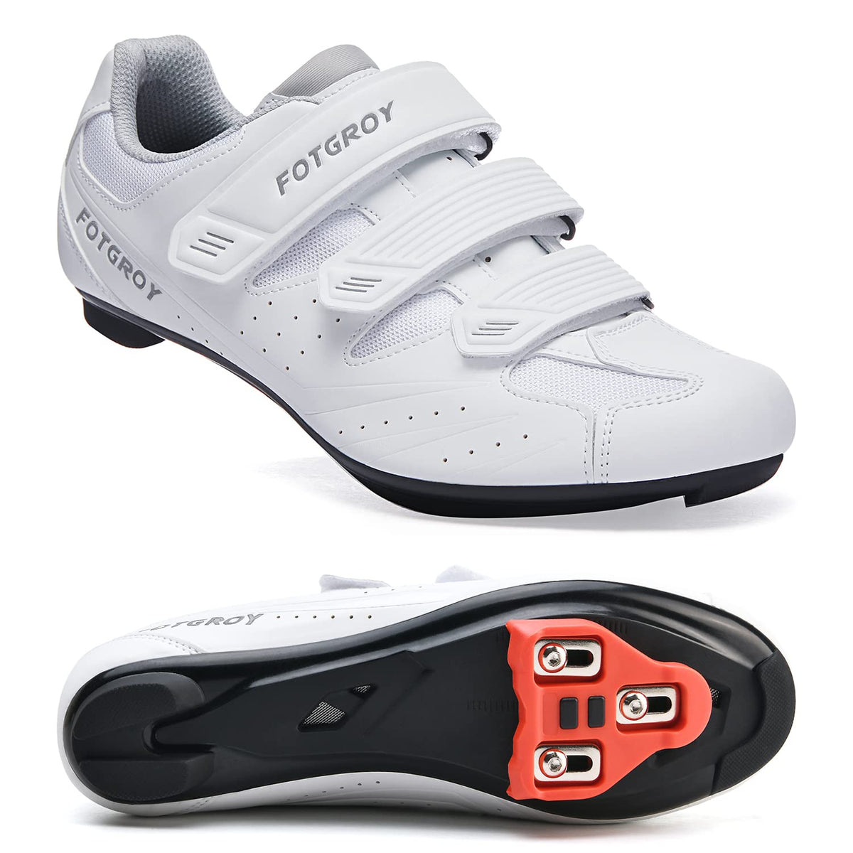 Men's Cycling Shoes for Women, Compatible with Peloton SPD ARC Look Delta Cleats, Unisex Bicycle Riding Spin Shoes Indoor Road Rcing Bikes Shoe