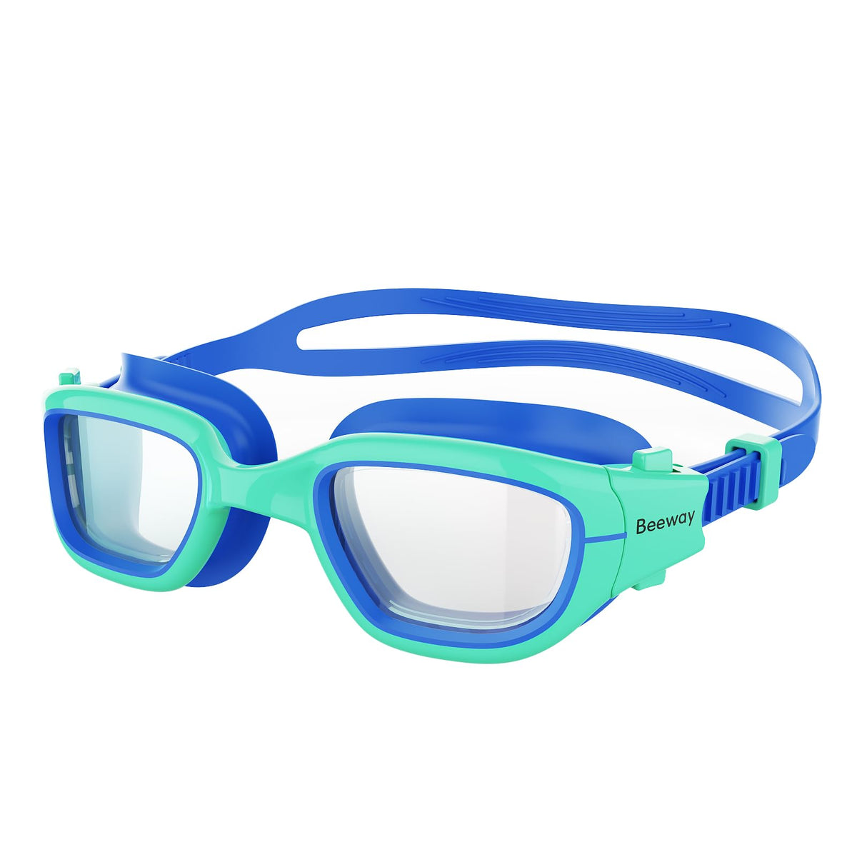 BEEWAY Kids Swimming Goggles for Boys Girls Age 6-14 Anti Fog & Leak Proof
