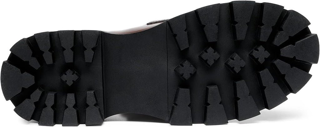 DREAM PAIRS Women's Loafers Lug Sole Slip On