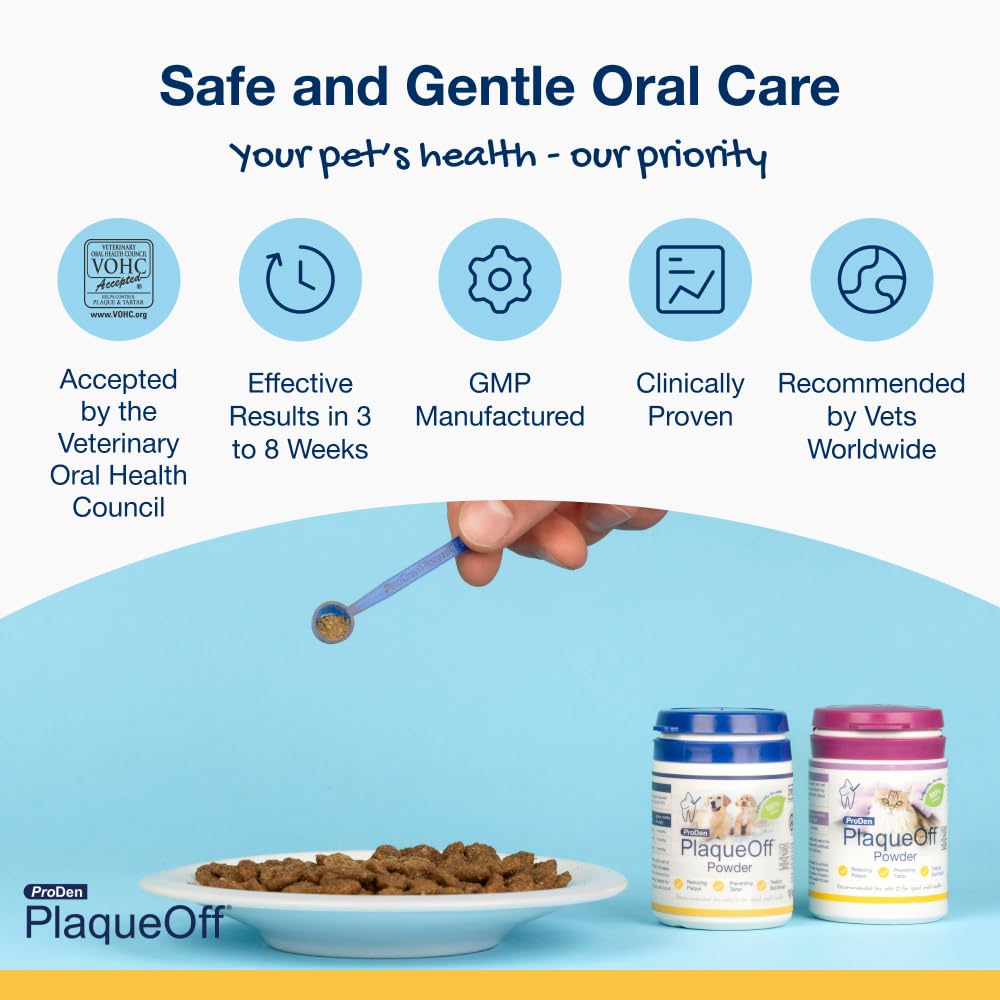 ProDen PlaqueOff 180g Powder for Dogs - VOHC Accepted 18-Month Supply