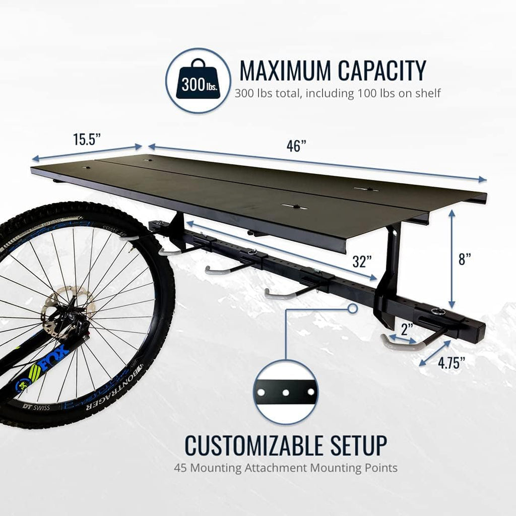 5 Bike Storage Rack Wall Mount 135kg Adjustable Cycling Organizer StoreYourBoard