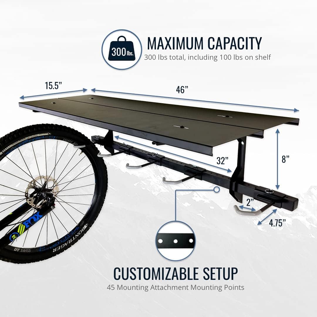 5 Bike Storage Rack Wall Mount 135kg Adjustable Cycling Organizer StoreYourBoard