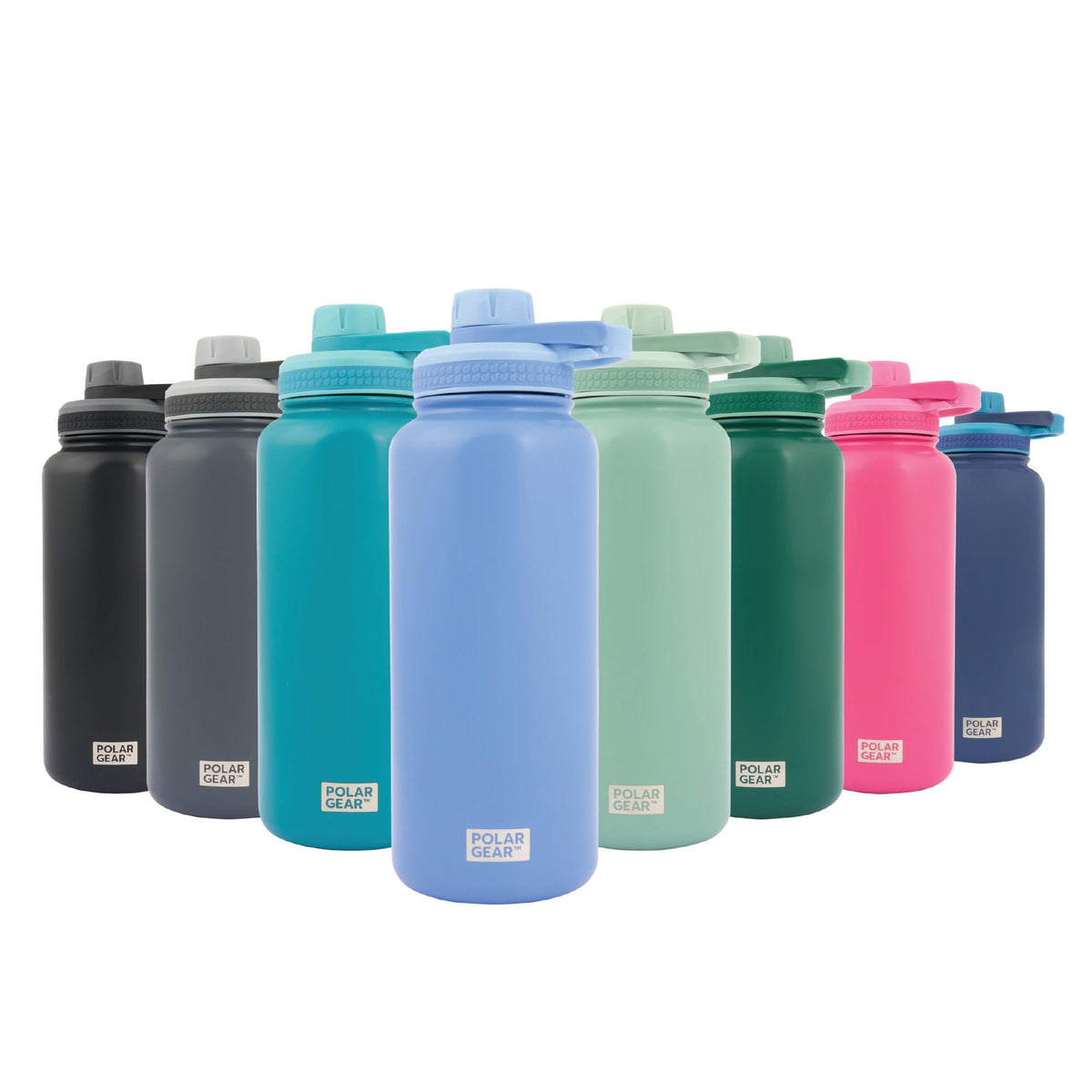 Polar Gear Insulated Water Bottle with Flip Straw - 800ml Wine