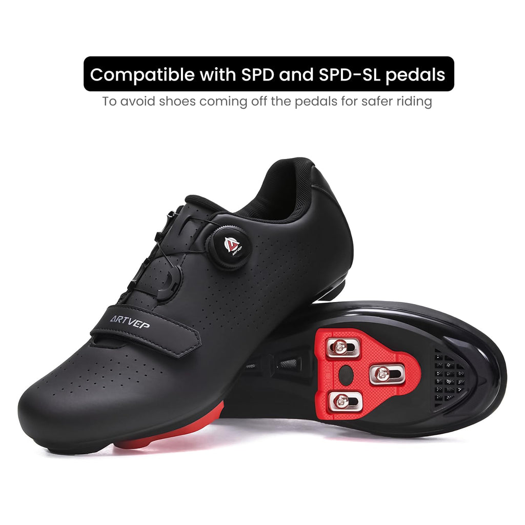 Women's Cycling Shoes for Men Road Bike Shoes Compatible with SPD and Delta Pedal Block Peloton Breathable Bicycle Shoes