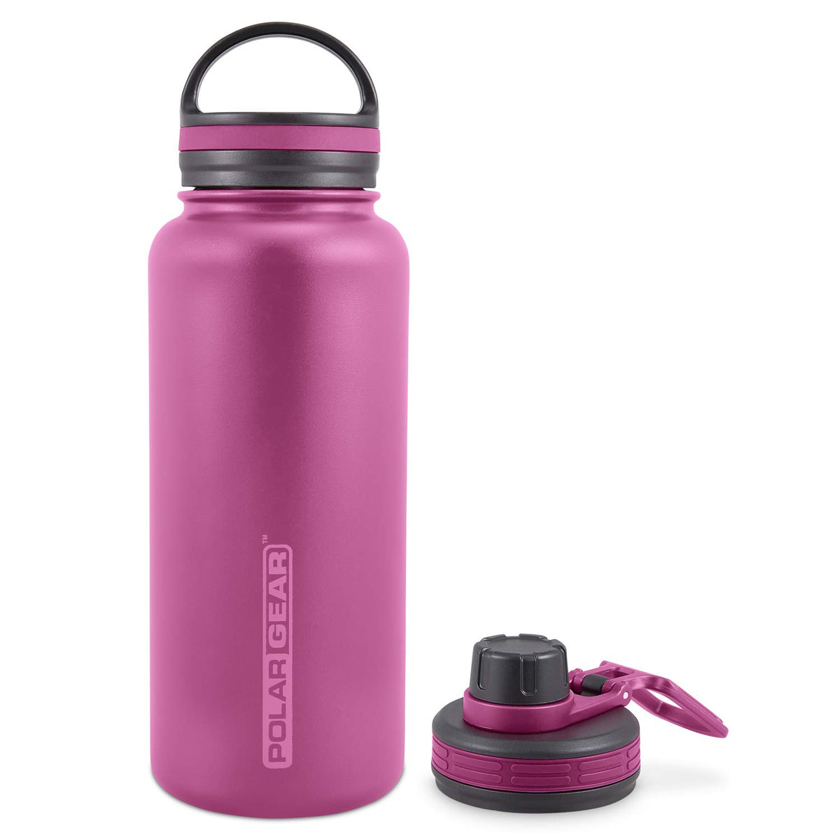 Polar Gear Insulated Water Bottle with Flip Straw - 800ml Wine